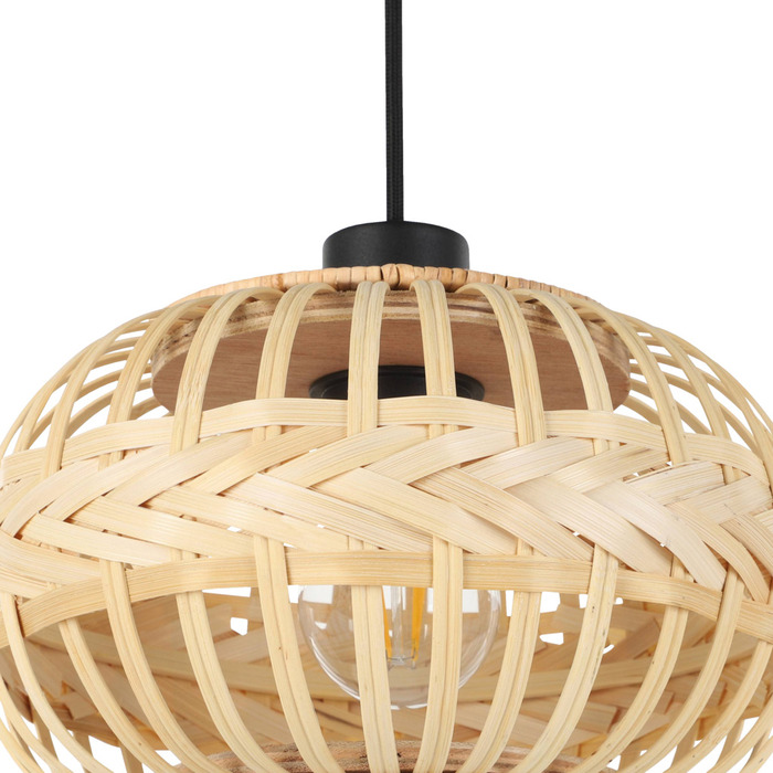 Eglo Amsfield langbordspendel sort/natur L96 x H110 cm